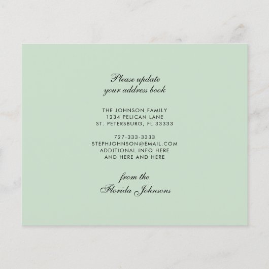 予算の水の色のヤシの木の移動のお知らせ (裏面)