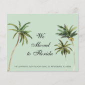 予算の水の色のヤシの木の移動のお知らせ (正面)