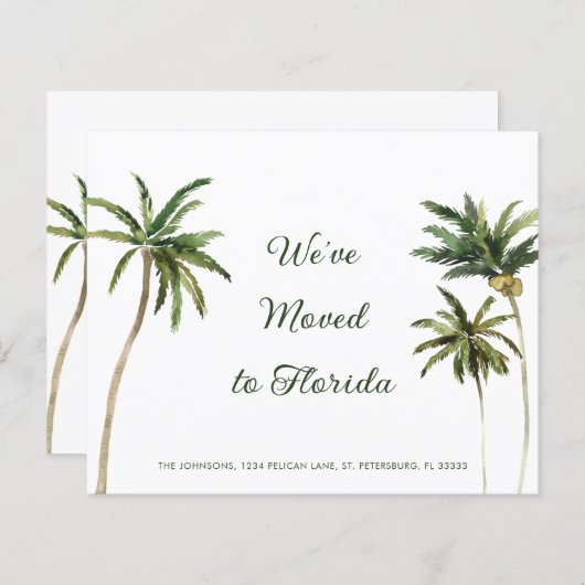 予算の熱帯性ヤシの木の動きを発表 (正面/裏面)