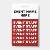 予算の特別なイベントのバッジ バッジ (裏面)