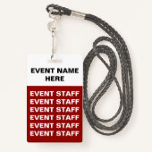 予算の特別なイベントのバッジ バッジ (裏面ランヤード)