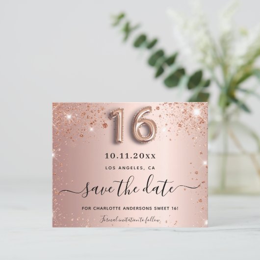 予算の甘い16バラ金ゴールドグリッター保存日付 (スタンド正面)