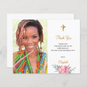 予算の確認の写真フローラの女の感謝してい子あなた (正面/裏面)