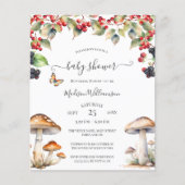 予算の秋のウッドランドマッシュルームの赤ちゃんシャワー (正面)