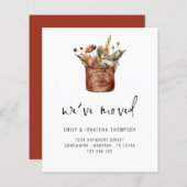 予算の秋のワイルドフラワー引っ越しましたの新しい住所 (正面/裏面)