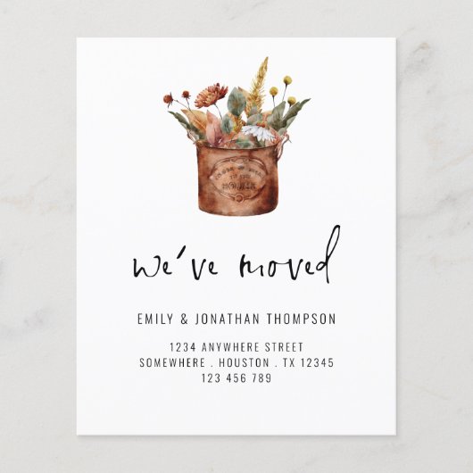 予算の秋のワイルドフラワー引っ越しましたの新しい住所 (正面)