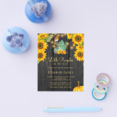 予算の秋の秋素朴な赤ちゃんシャワー招待 チラシ (シングル)