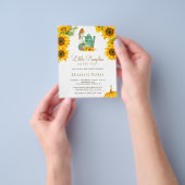 予算の秋の秋素朴な赤ちゃんシャワー招待f チラシ (手)