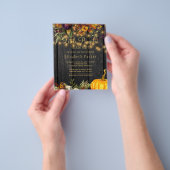 予算の秋の秋赤ちゃんシャワー招待 チラシ (手)