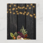 予算の秋の秋赤ちゃんシャワー招待 チラシ (裏面)