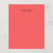 予算の秋の紅葉結婚式の招待 (裏面)