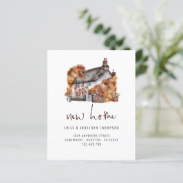 予算の秋の色コテージ新しい自宅住所