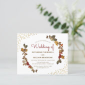 予算の秋結婚式招待状 (スタンド正面)