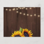 予算の素朴なフローラ写真結婚式の日付を保存 チラシ (裏面)