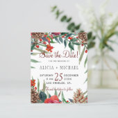 予算の素朴なフローラ結婚式の日付を保存 (スタンド正面)