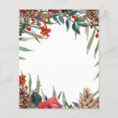 予算の素朴なフローラ結婚式の日付を保存 (裏面)