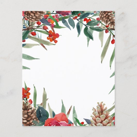 予算の素朴なフローラ結婚式の日付を保存 (裏面)