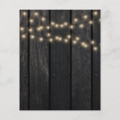 予算の素朴なフローラ誕生日パーティーの招待 チラシ (裏面)