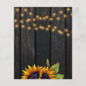 予算の素朴な木材卒業パーティーの招待 チラシ (裏面)