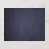 予算の素朴な海軍のブライダルシャワー招待 (裏面)