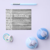 予算の素朴な結婚式招待状。 チラシ (シングル)