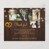 予算の素朴な5枚の写真結婚コラージュ感謝していのあなた チラシ (裏面)