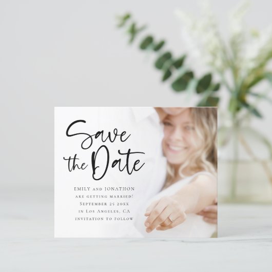 予算の結婚スクリプト写真QRコード日付の保存 (スタンド正面)