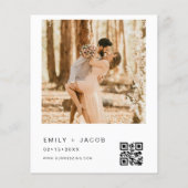 予算の結婚ミニマルQRコード (裏面)