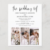 予算の結婚ミニマルQRコード チラシ (正面)