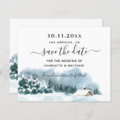 予算の結婚冬のワンダーランドは日付を保存 (正面/裏面)