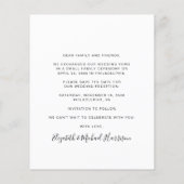 予算の結婚式のレセプションフォト日付の保存 チラシ (裏面)