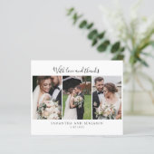 予算の結婚式の日フォトコラージュありがとう (スタンド正面)