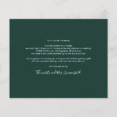 予算の結婚式の日フォトコラージュありがとう (裏面)