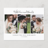 予算の結婚式の日フォトコラージュありがとう (正面)