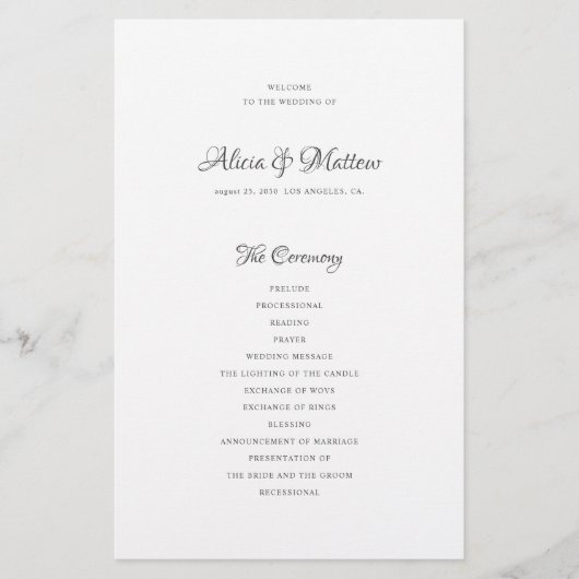 予算の結婚計画の書エレガント道 チラシ (正面)