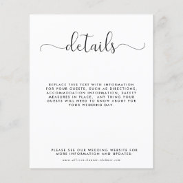 予算の結婚詳細エンクロージャカード チラシ