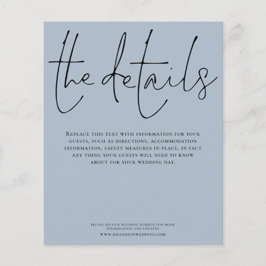 予算の結婚詳細スクリプトほこりっぽい青いエンクロージャ (正面)