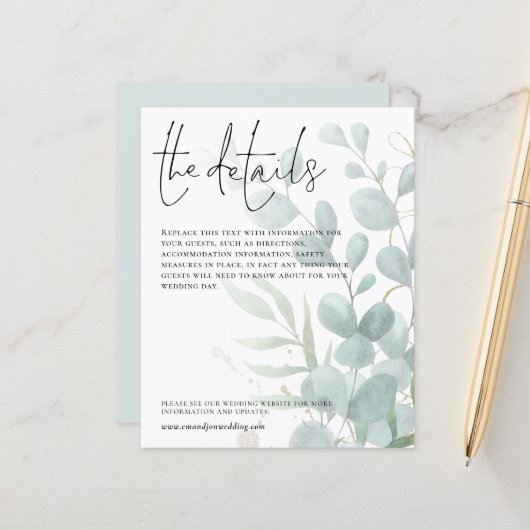 予算の結婚詳細ユーカリプタススクリプトエンクロージャ (正面/裏面インサイチュ)