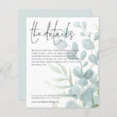 予算の結婚詳細ユーカリプタススクリプトエンクロージャ (正面/裏面)