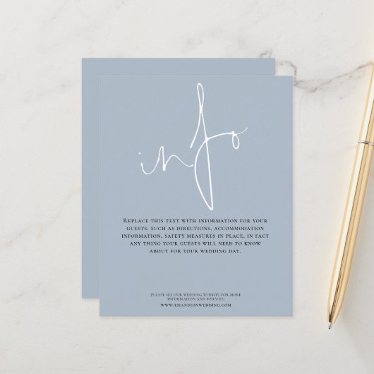 予算の結婚詳細情報ダスティブルーエンクロージャ (正面/裏面インサイチュ)