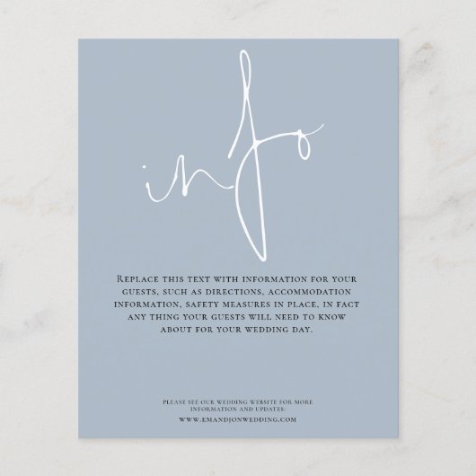 予算の結婚詳細情報ダスティブルーエンクロージャ (正面)