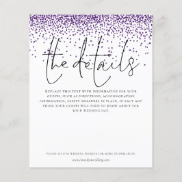 予算の結婚詳細紫のグリッターエンクロージャ