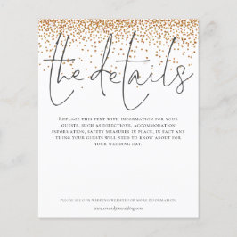 予算の結婚詳細金ゴールドグリッターエンクロージャ