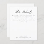 予算の結婚詳細非公式スクリプトエンクロージャ (正面/裏面)