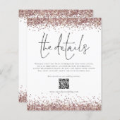 予算の結婚詳細QRコードスクリプトエンクロージャ (正面/裏面)