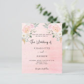 予算の結婚赤面ピンクフローラソーシャルメディア (スタンド正面)