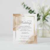 予算の結婚軟茶色の金ゴールド抽象芸術が～で大破 (スタンド正面)