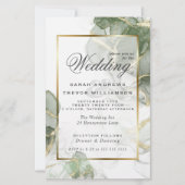 予算の結婚金ゴールドミュートセージ緑のインク (正面)