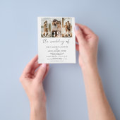 予算の結婚QRコード招待状 チラシ (手)