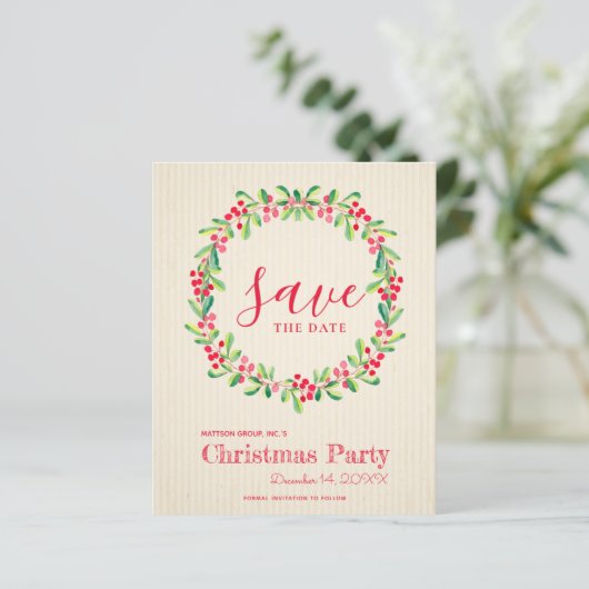 予算の緑のクリスマスの日付を保存 (スタンド正面)